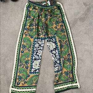 Zara Vibrant Paisley and Floral Print Pants